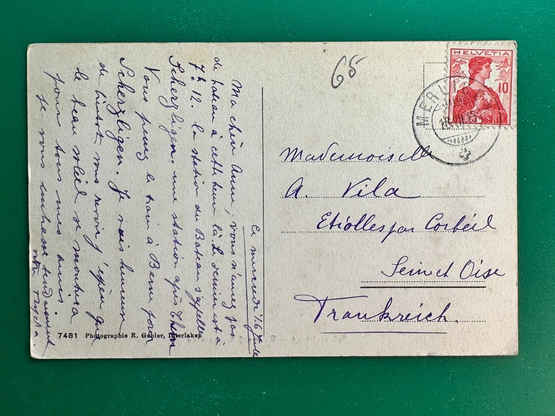 Cartoline postali: Brünigstrasse - Blick auf Brienzersee – Usato da Steg VS venduto da danwer74 1