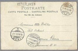 AK 1900 INTERLAKEN, STAB-0 INTERLAKEN + AMBULANT N°15