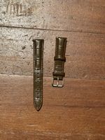 Uhrenarmband Braun 18mm mit Alligator Prägung