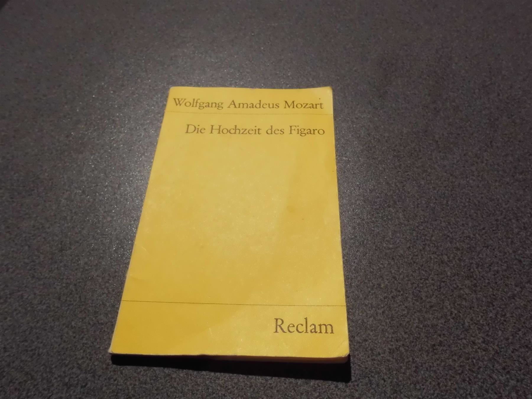 Libri: Die Hochzeit des Figaro, Reclam – Usato da Zürich venduto da abraxas1291