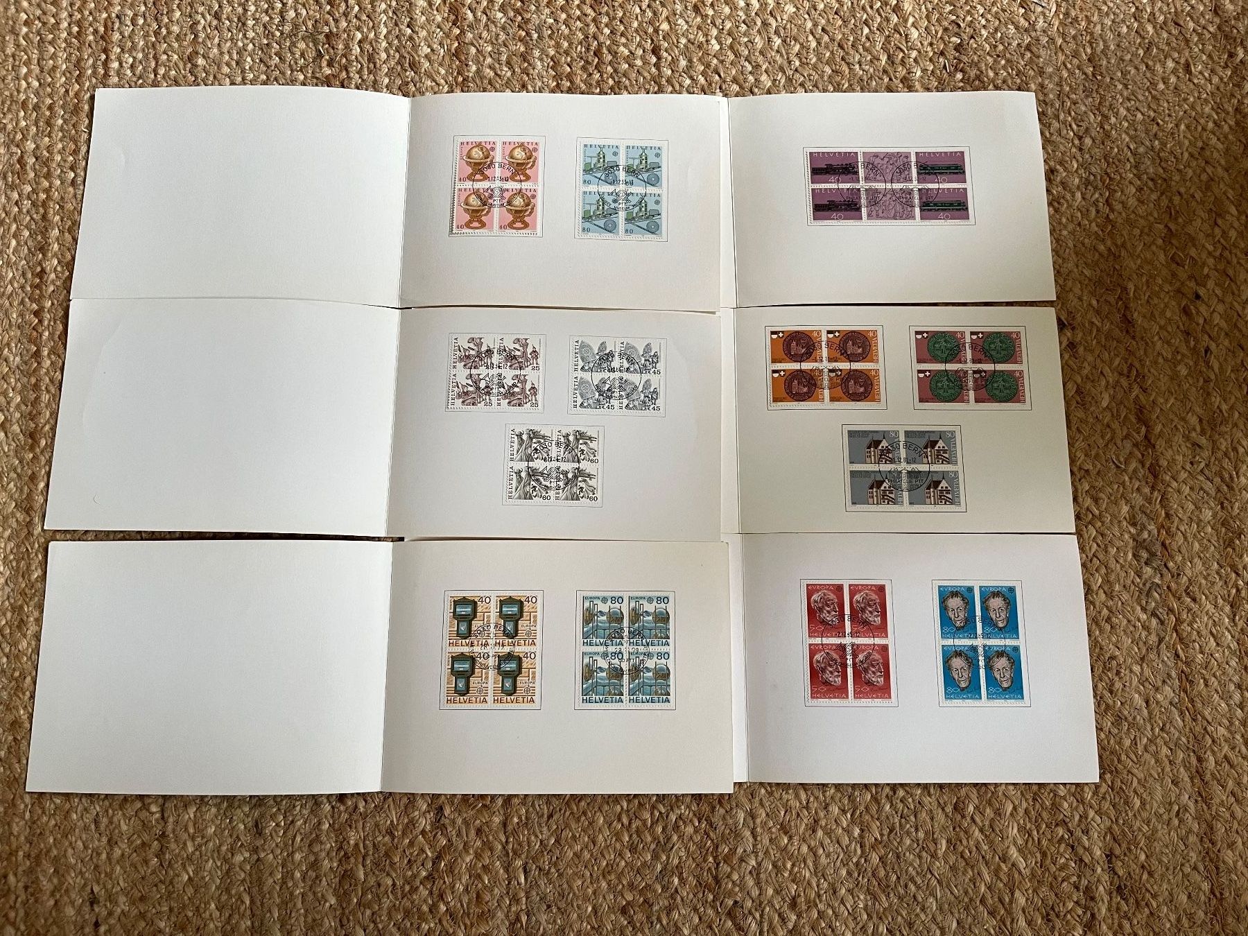 Tutti i francobolli: Schweizer Briefmarken Blocks gestempelt Sammlung – Usato da Kirchleerau venduto da Dalmi220 1