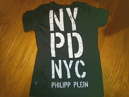 T-Shirt Philipp Plein NYPD Strass Jungen 4-5 Jahre