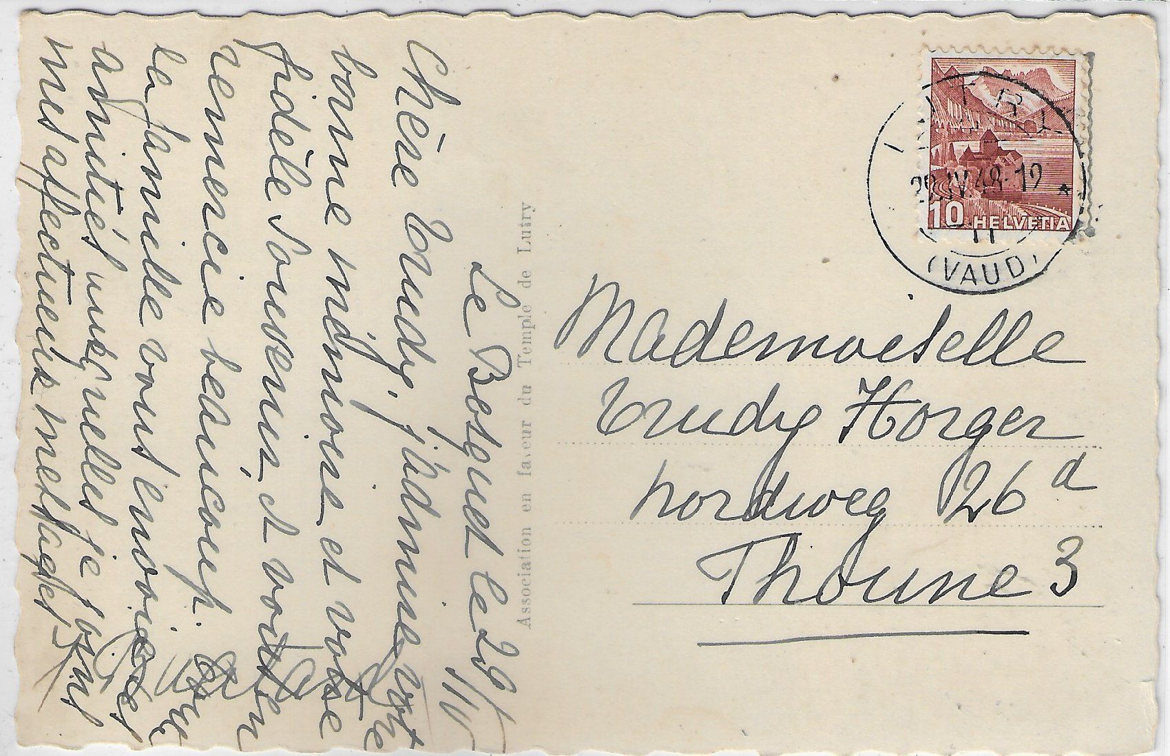 Cartes postales: Eglise de Lutry – D'occasion à Ettingen par Kartenplanet 1