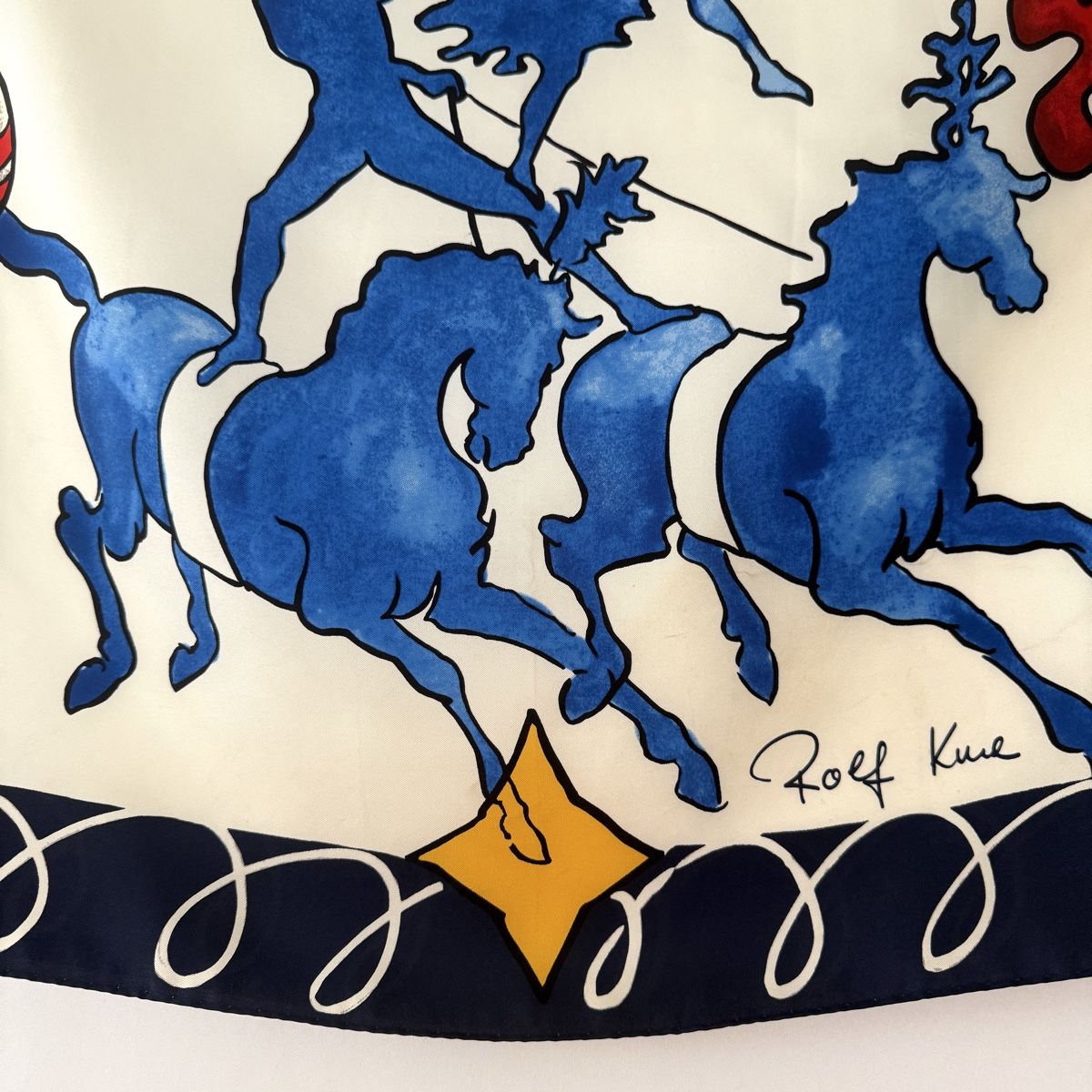 Foulard & Sciarpe: ROLF KNIE Silk Scarf – Nuovo (secondo la descrizione) da Emmen venduto da Nightingale_2022 4