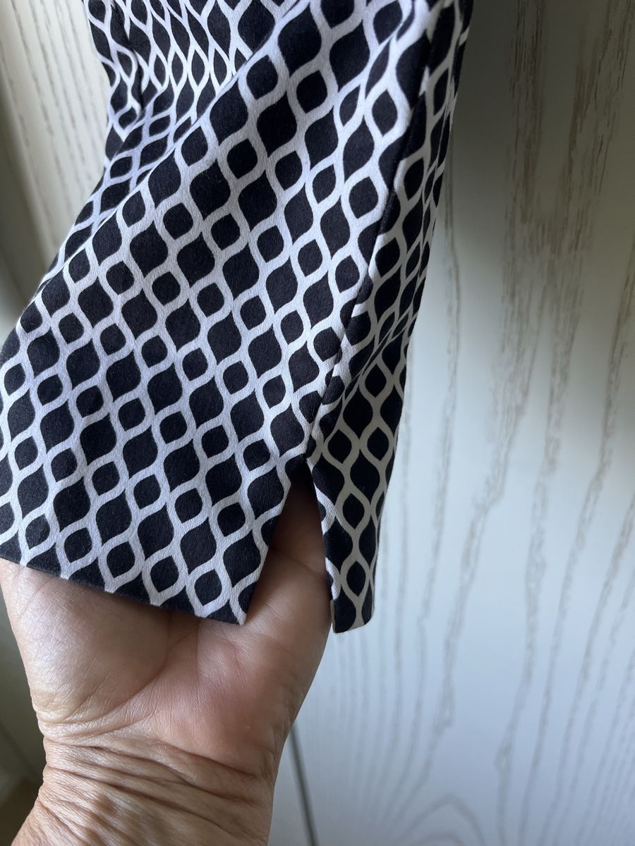 Hosen: Schicke Hose mit Muster, schwarz/weiss, Gr. M, – Gebraucht aus Wermatswil von -secondchance- 1