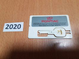 Pontiac VIP Card