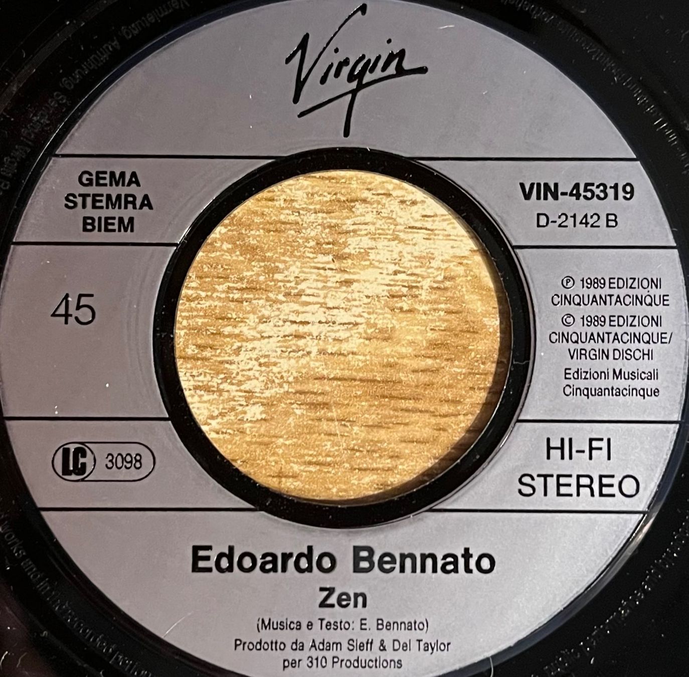 Vinyles: EDOARDO BENNATO - VENDO BAGNOLI – D'occasion à Bussigny par vinyl-pas-cher 3