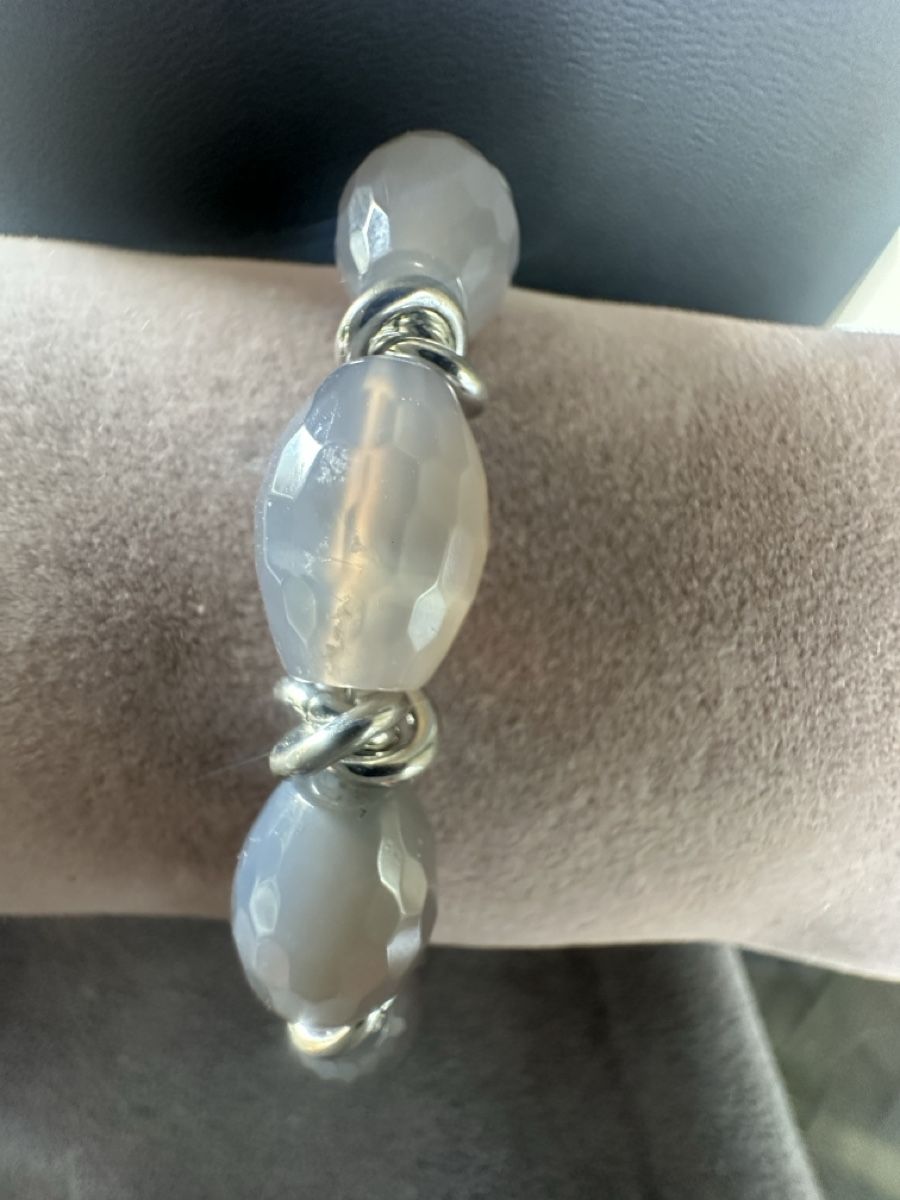 Armbänder & -reifen: Armband mit Grauen Achat – Neu und originalverpackt aus Kriens von Hortensie6 1