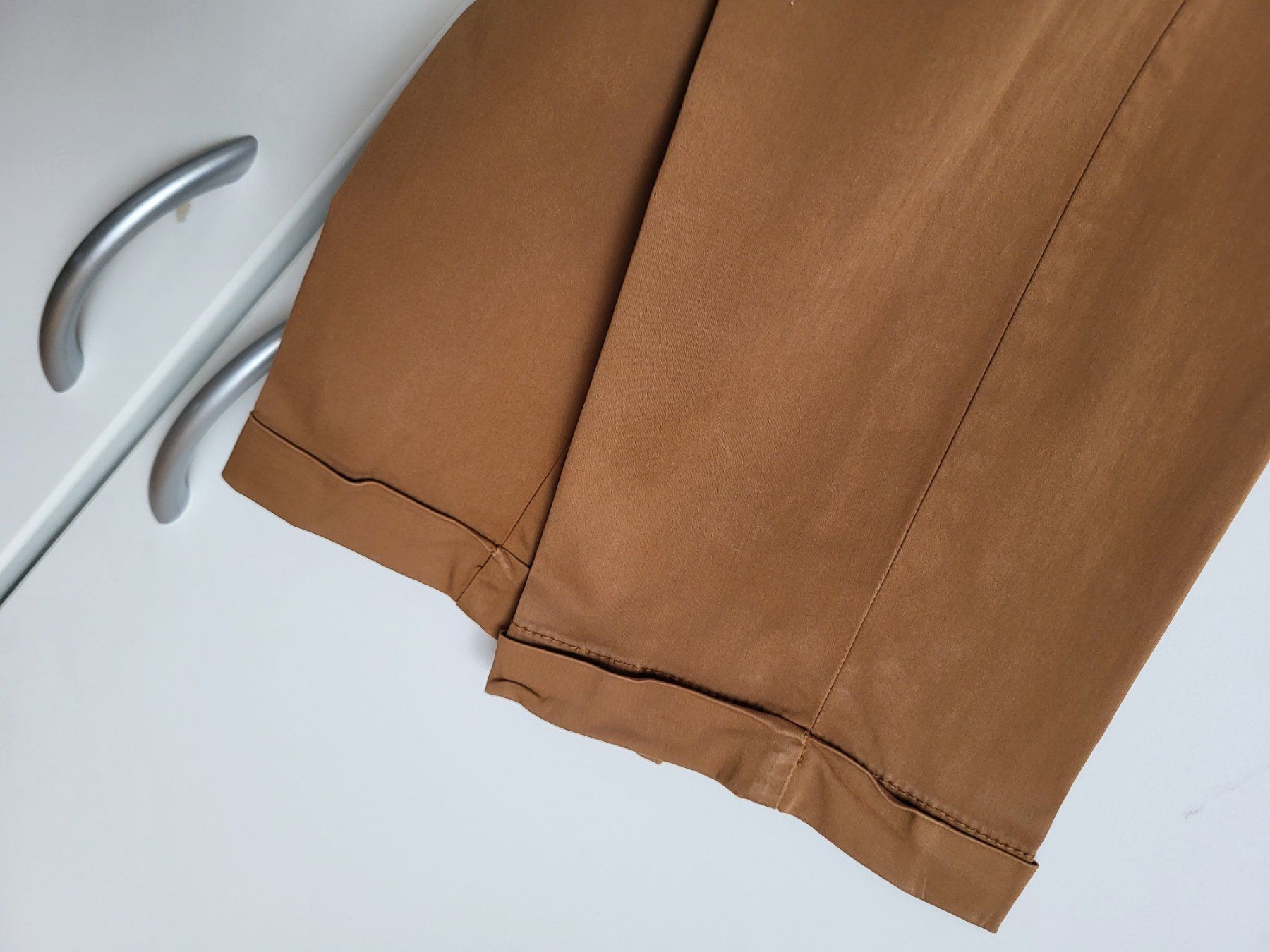 Massimo Dutti Hosen: Massimo Dutti Damenhose Gr.38 - hellbraun, Baumwolle – Gebraucht aus Baar von clar6 5