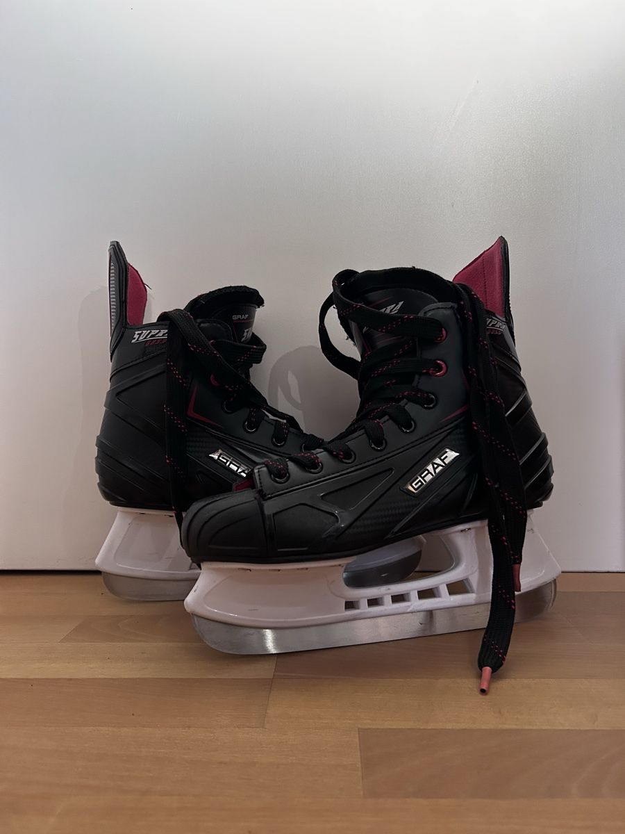 Graf Pattini da ghiaccio: Graf Supra g855 rot schwarz – Usato da Jegenstorf venduto da sch_zqt2