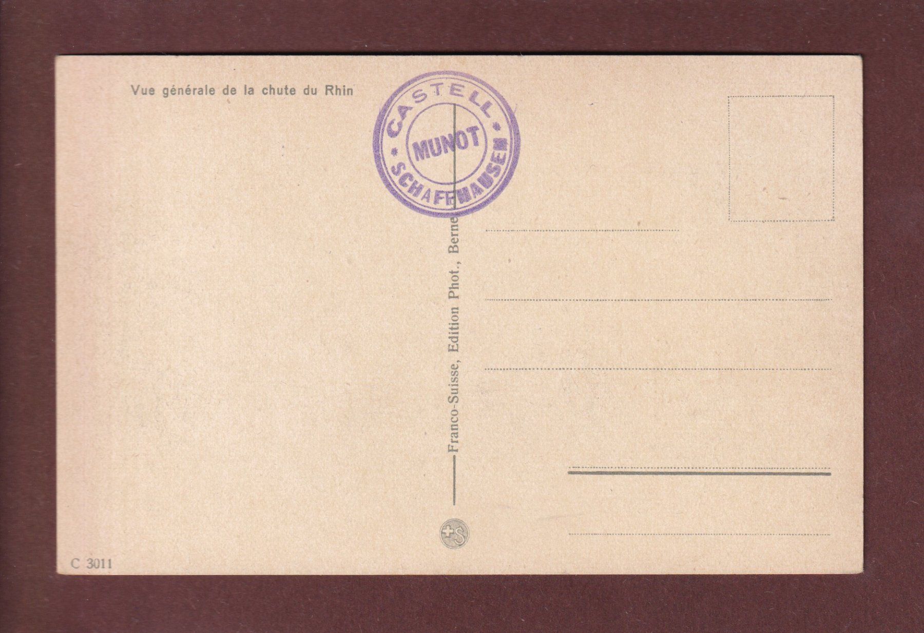 Cartes postales: RHEINFALL – D'occasion à Pully par nicecards 1
