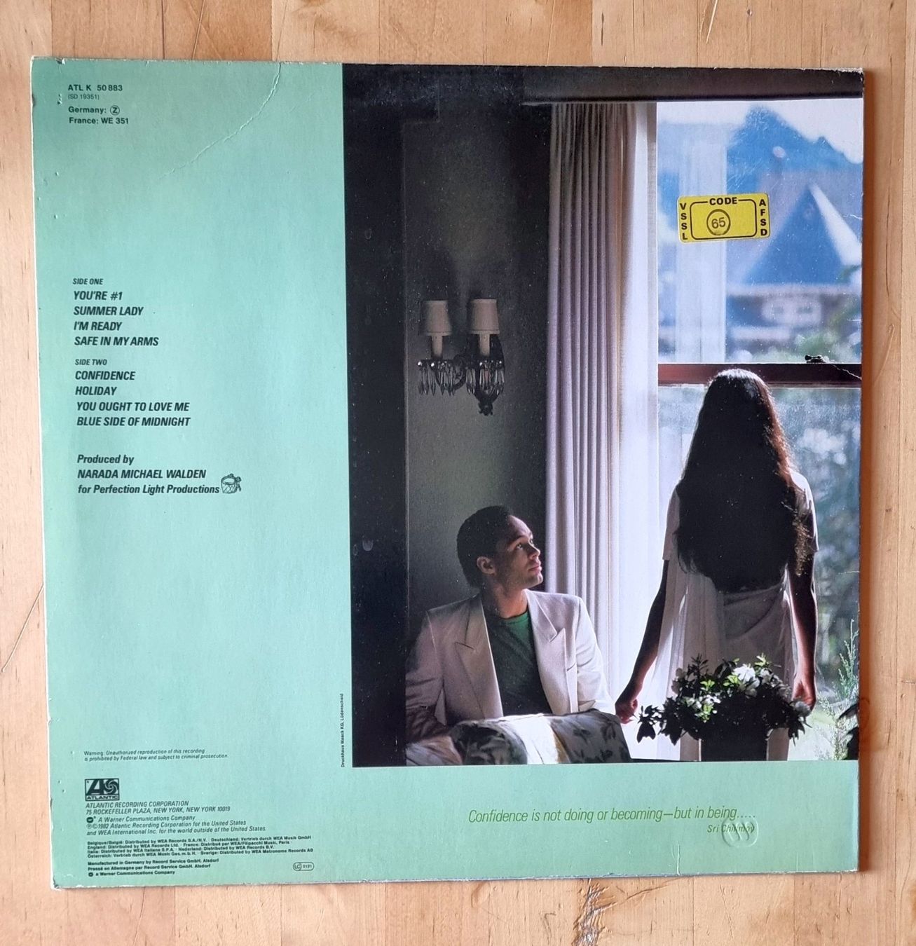 Dischi in vinile: LP Narada Michael Walden "Confidence" (US / DE 1982) – Usato da Luzern venduto da Frizzz 1