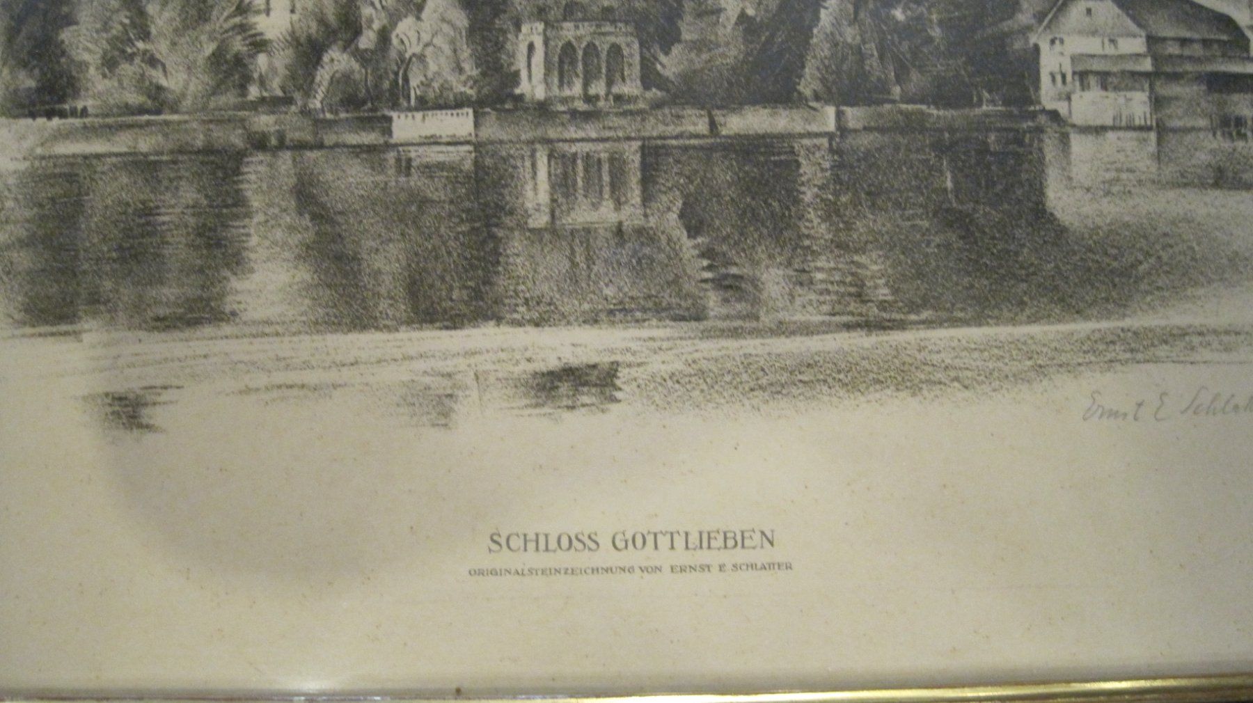 Grafica & Litografie: Gottlieben - Schlatter, signiert – Usato da Bischofszell venduto da Joachim-115 2