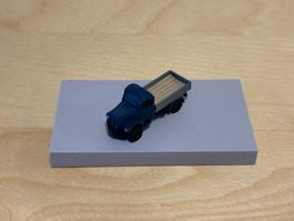 Saurer 2DM dunkelblau mit offener Brücke 1:160 3D-Druck