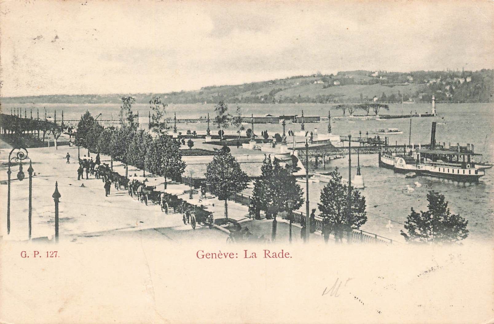 Cartoline postali: Geneve la rade battello schiff boot – Usato da Biasca venduto da Blenio71