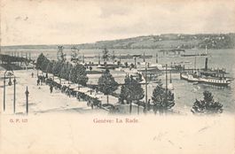 Geneve la rade battello schiff boot