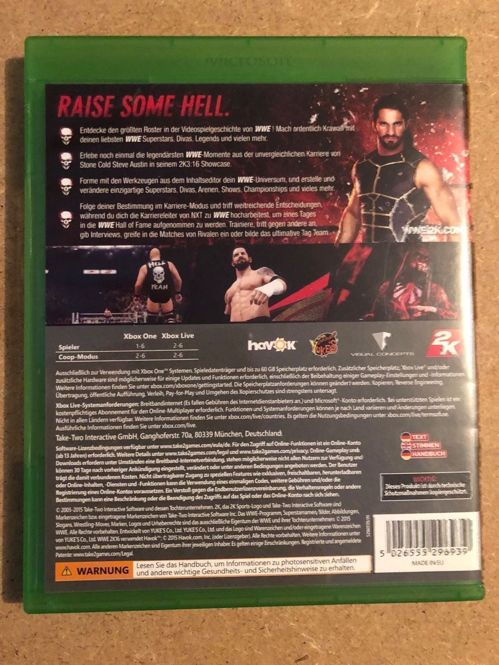 Spiele: WWE 2K 16 für Xbox One – Gebraucht aus Kestenholz von Mad18 1