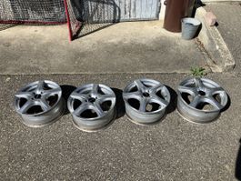 4 Ronal Alufelgen 6.5Jx16H2 ET36 gebraucht silberfarben