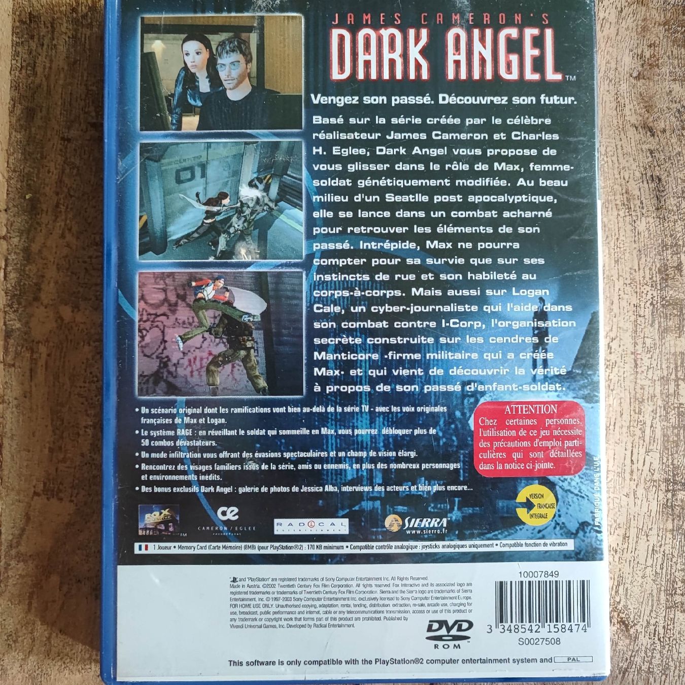 Sony Giochi: Dark Angel PS2 Spiel / Playstation 2 – Usato da Dübendorf venduto da kb86_MOVIE 1