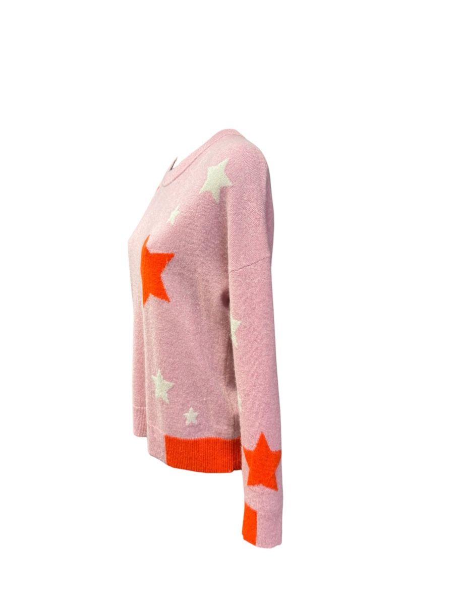 Maglioni & Felpe: Pullover White Stuff rosa Sterne Grösse 38 neuwertig – Usato da Zürich venduto da Finesse54 1