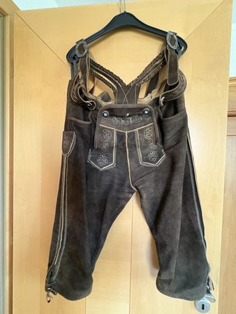 Lederhose Oktoberfest Herren braun Grösse 54