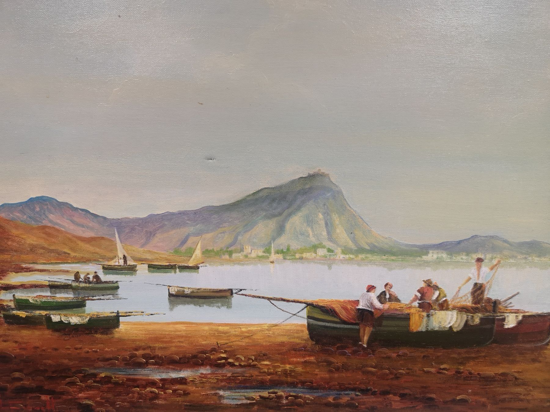 Gemälde: GRANDE HUILE SUR TOILE SIGNÉE – Gebraucht aus Genève von Qanil77 1