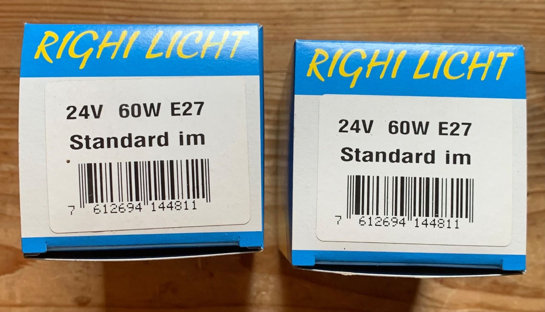 Lampes: 2 Glühlampen 24 Volt E 27 60 Watt – Neuf (Voir description) à Goldingen par Bergler012 1