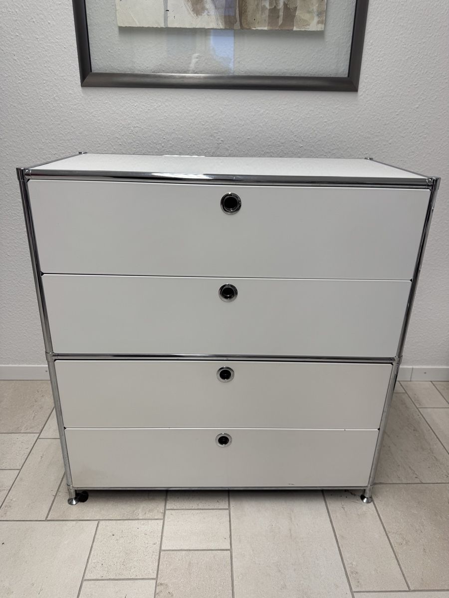 Kommoden: Hochwertige Design Kommode Sideboard Metall Chrom Weiss – Gebraucht aus Zürich von Privat13