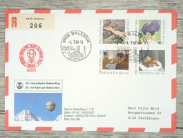 TR15 Enveloppe + Timbre Suisse 1986