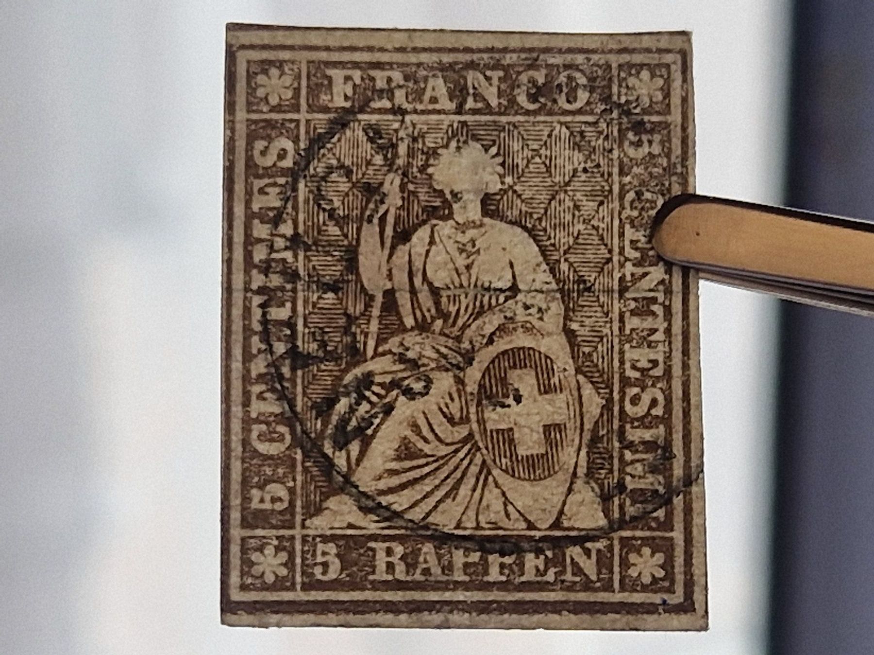 Alle Briefmarken: Strubel 22G, ab 1.- – Gebraucht aus Burgdorf von Glossy01 4