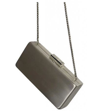 Rodo women purse pochette bag metal square