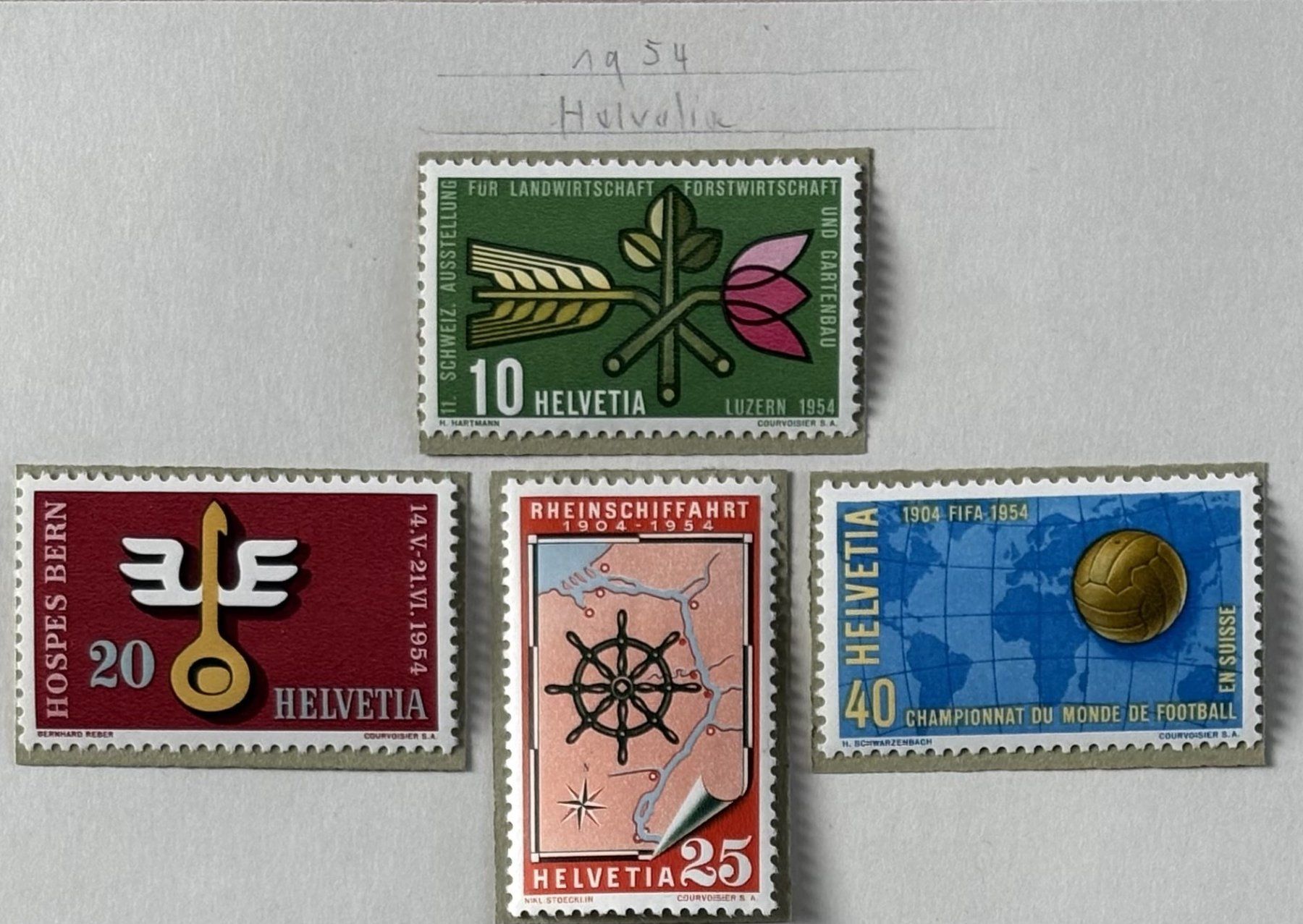 Tutti i francobolli: LOT NEUE SCHWEIZER BRIEFMARKEN 1954 – Nuovo (secondo la descrizione) da Ostermundigen venduto da Heavenmaus75 1