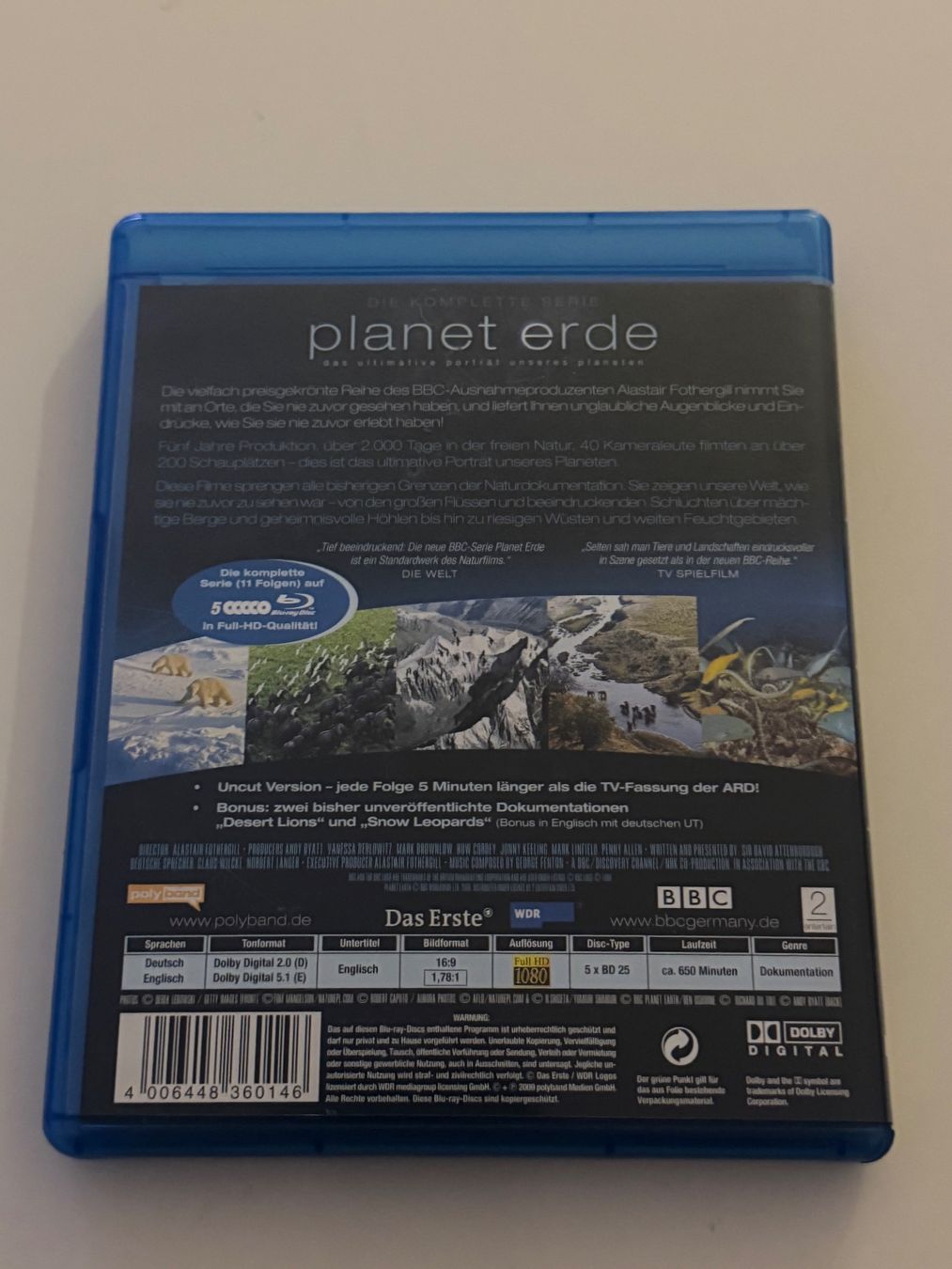 Tutti i DVDs: Planet Erde - Die komplette Serie – Usato da Altstätten SG venduto da sheamus 1