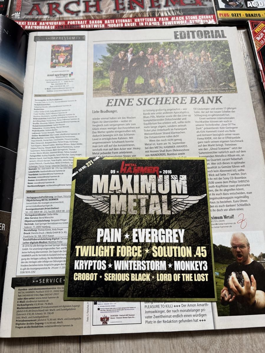 Zeitschriften & Magazine: METAL HAMMER sammlung – Gebraucht aus Herzogenbuchsee von warrior77 6