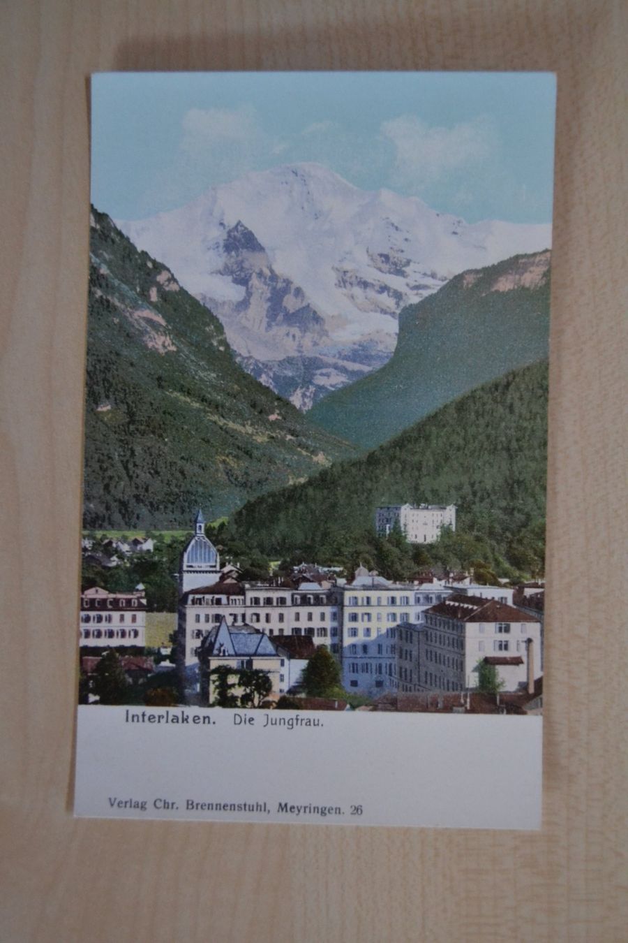 Cartoline postali: AK Interlaken Die Jungfrau – Usato da Beinwil am See venduto da kajak55