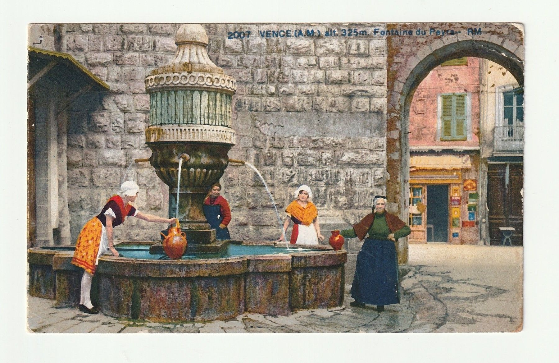 Cartoline postali: Ansichtskarte Vence Fontaine du Peyra – Difettoso da St. Gallen venduto da Ricardo_Deals