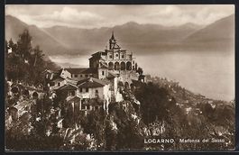 AK Locarno, Madonna del Sasso, 1927