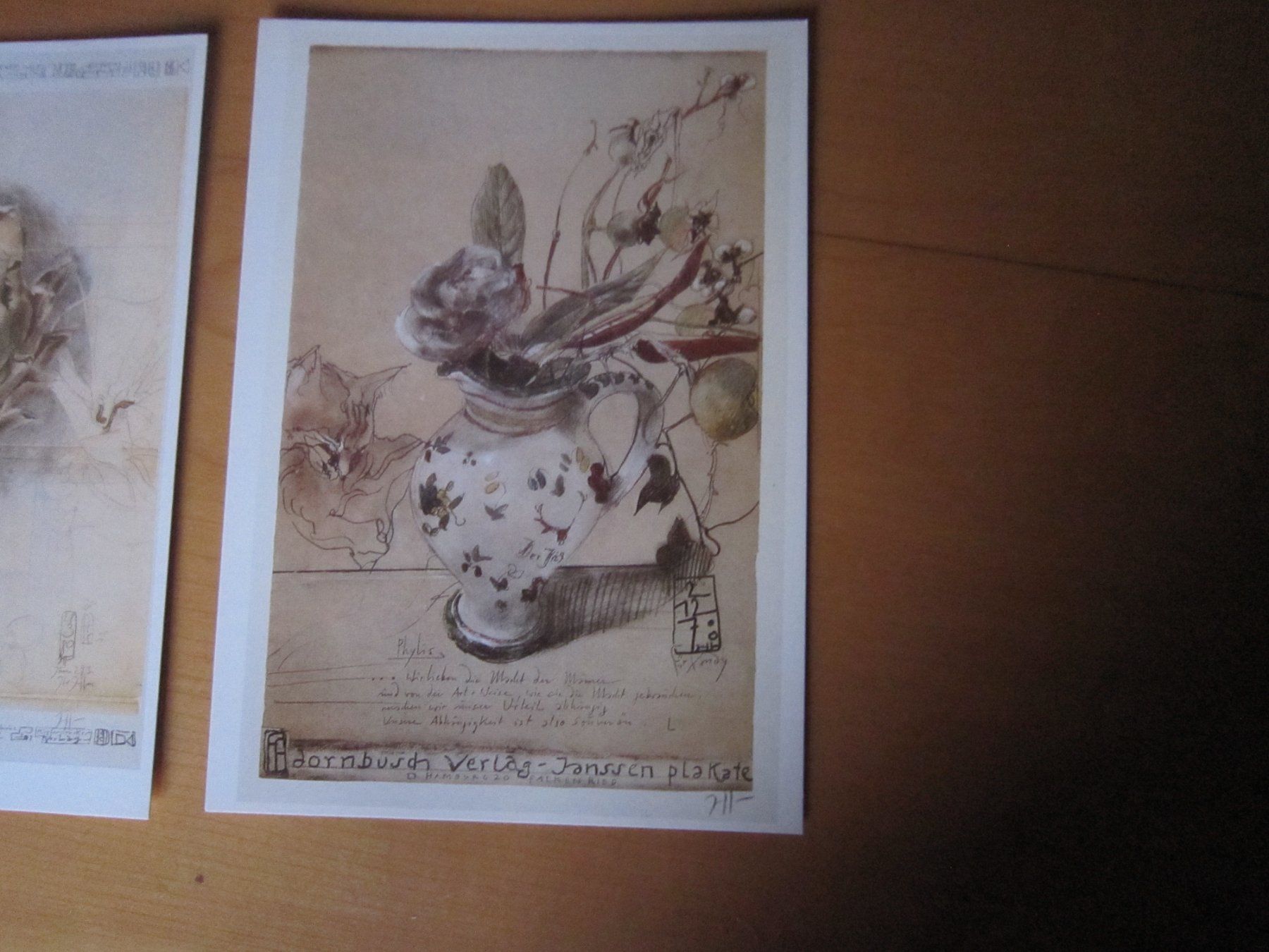 Cartes postales: Schöne Postkarten HORST JANSSEN BLUMEN – D'occasion à Gordola par Polentaefung 4