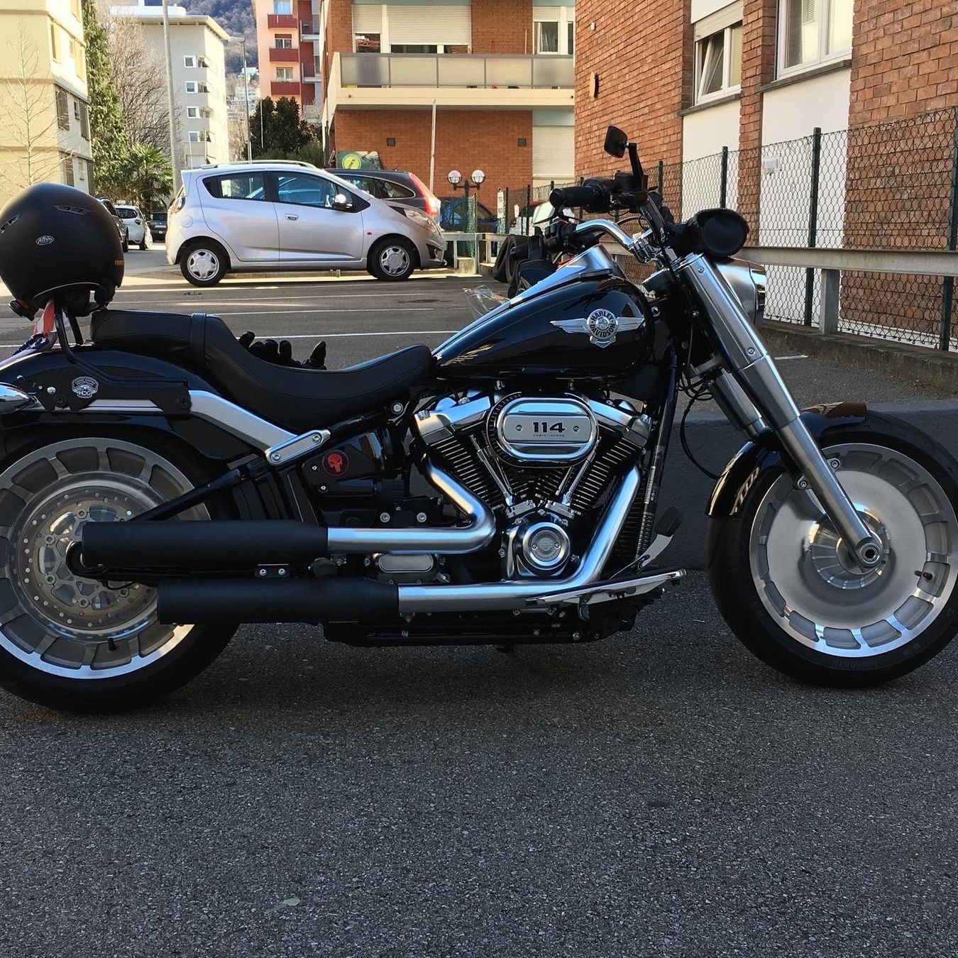 Harley-Davidson Strasse: Harley-Davidson Fat Boy 114 nera, anno 2017, perfetta! – Gebraucht aus Pregassona von bfr_29rw 2