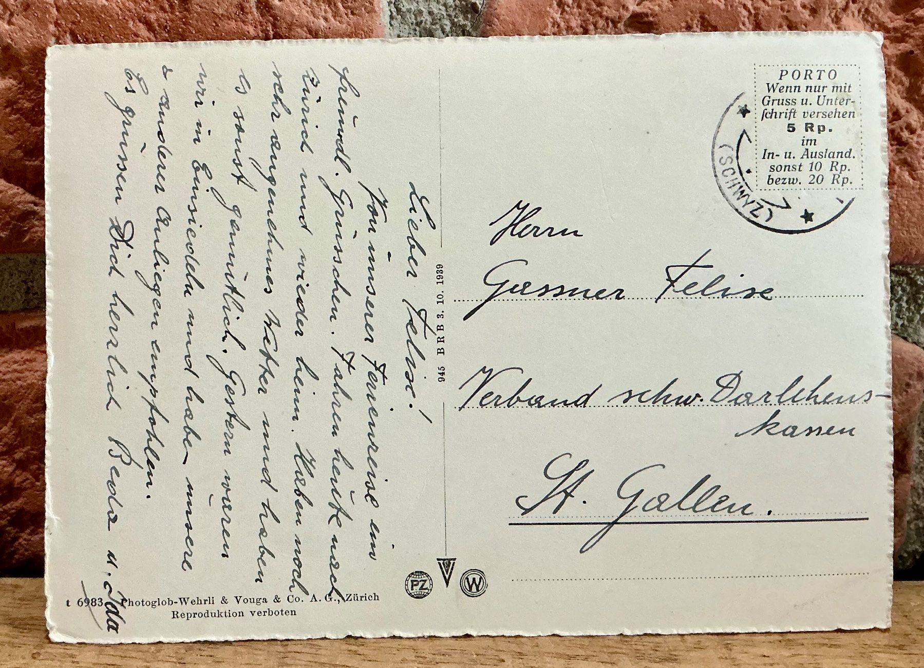 Cartoline postali: INSTITUT INGENBOHL bei Brunnen - Kloster - Grossformat – Usato da Root venduto da ENGLAND-TREASURES 2
