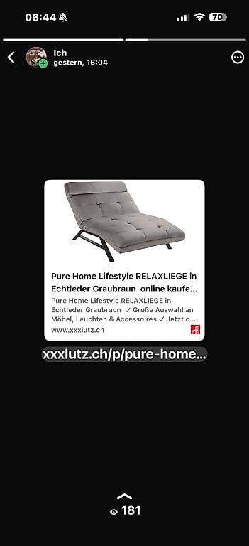 Poltrone: Relaxliege Beige – Usato da Rothrist venduto da Eneles 1