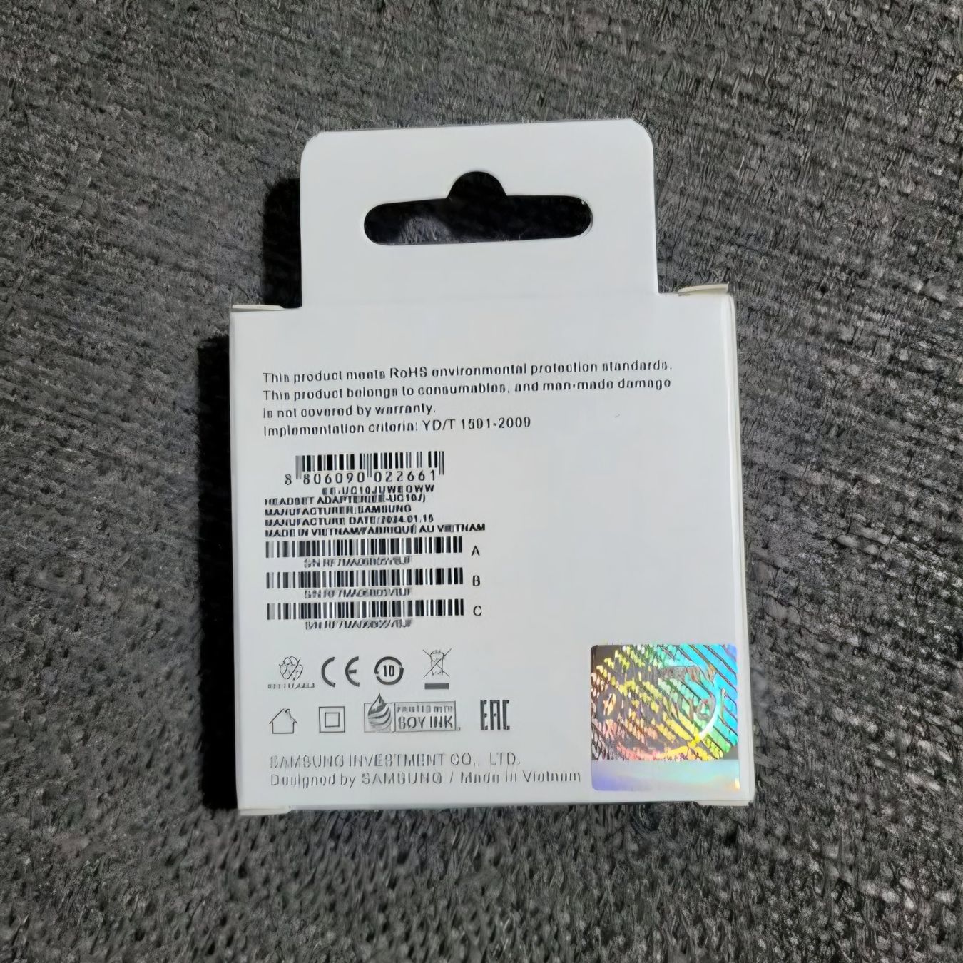 Samsung Caricabatterie: Original SAMSUNG Kopfhörer Adapter USB-C 3,5mm Audio Adapter – Nuovo e nell'imballaggio originale da Uster venduto da -FPS- 1