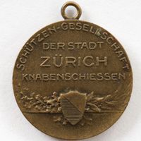 Schützenmedaille Zürich Knabenschiessen