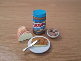 Puppenhaus Erdnussbutter Frühstück Set