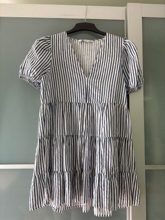 ZARA Summer dress with linen - Size M