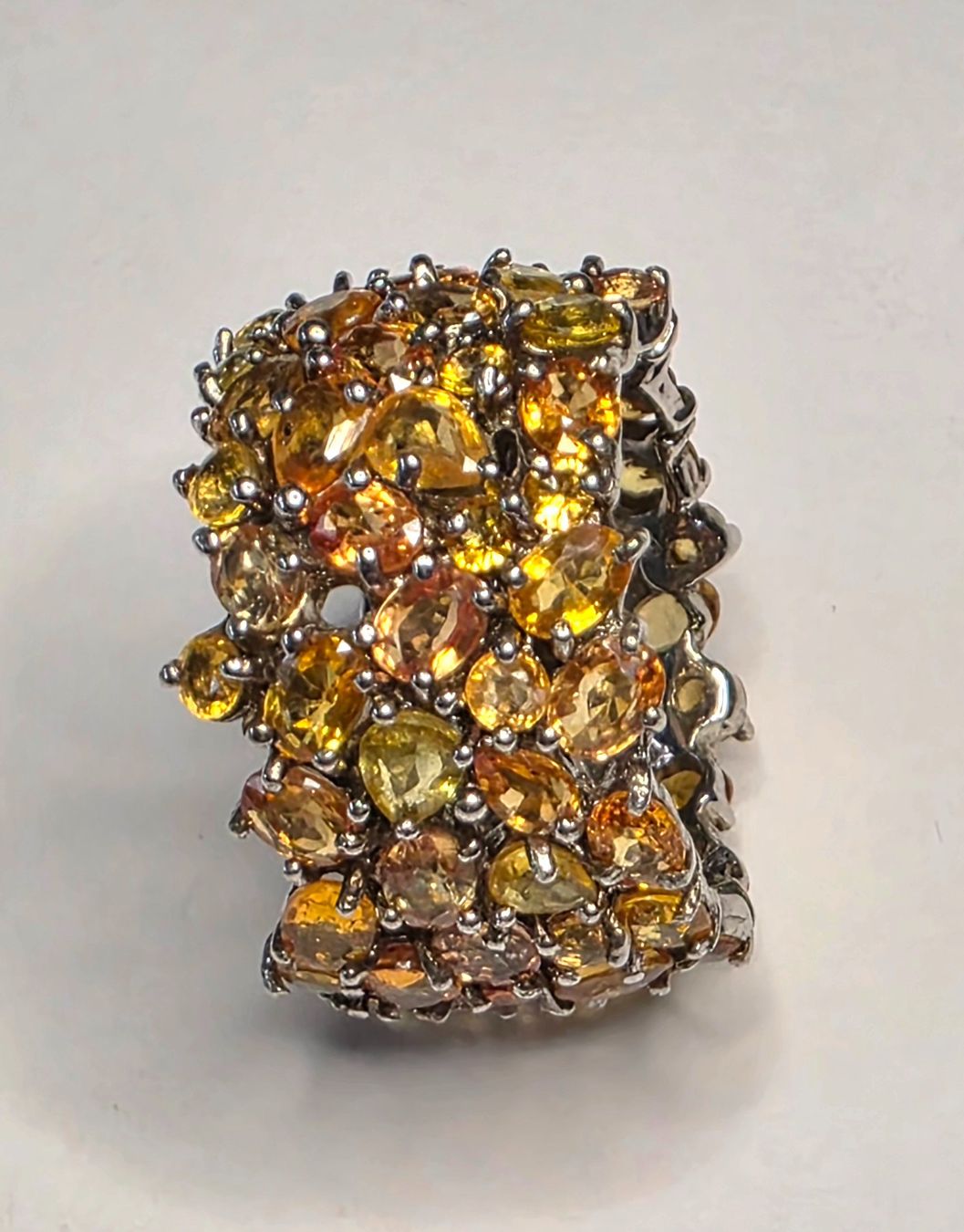Ringe: Gel orange Safire Eternity Ring – Neu (gemäss Beschreibung) aus Zürich von adriben 7