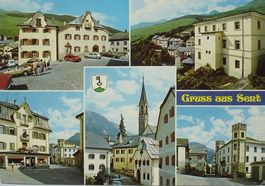 5-Bild-AK Gruss aus SENT - Auto