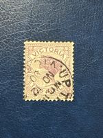 Timbre Victoria 2 Cents violet utilisé avec cachet