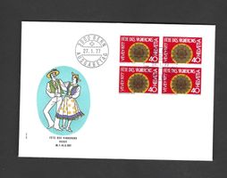 CH FDC Viereblock 1977