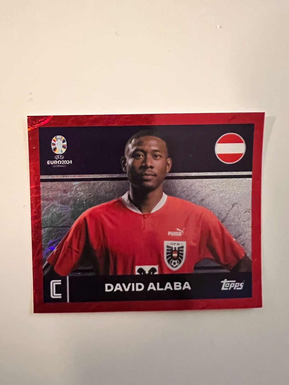 Sammelbilder & Trading cards: Topps EM 2024 ROT David Alaba AUT 2 – Neu (gemäss Beschreibung) aus Dietikon von Emoruk